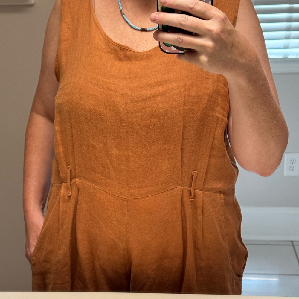 Black Crane Jumpsuit -Sz Large, Rust